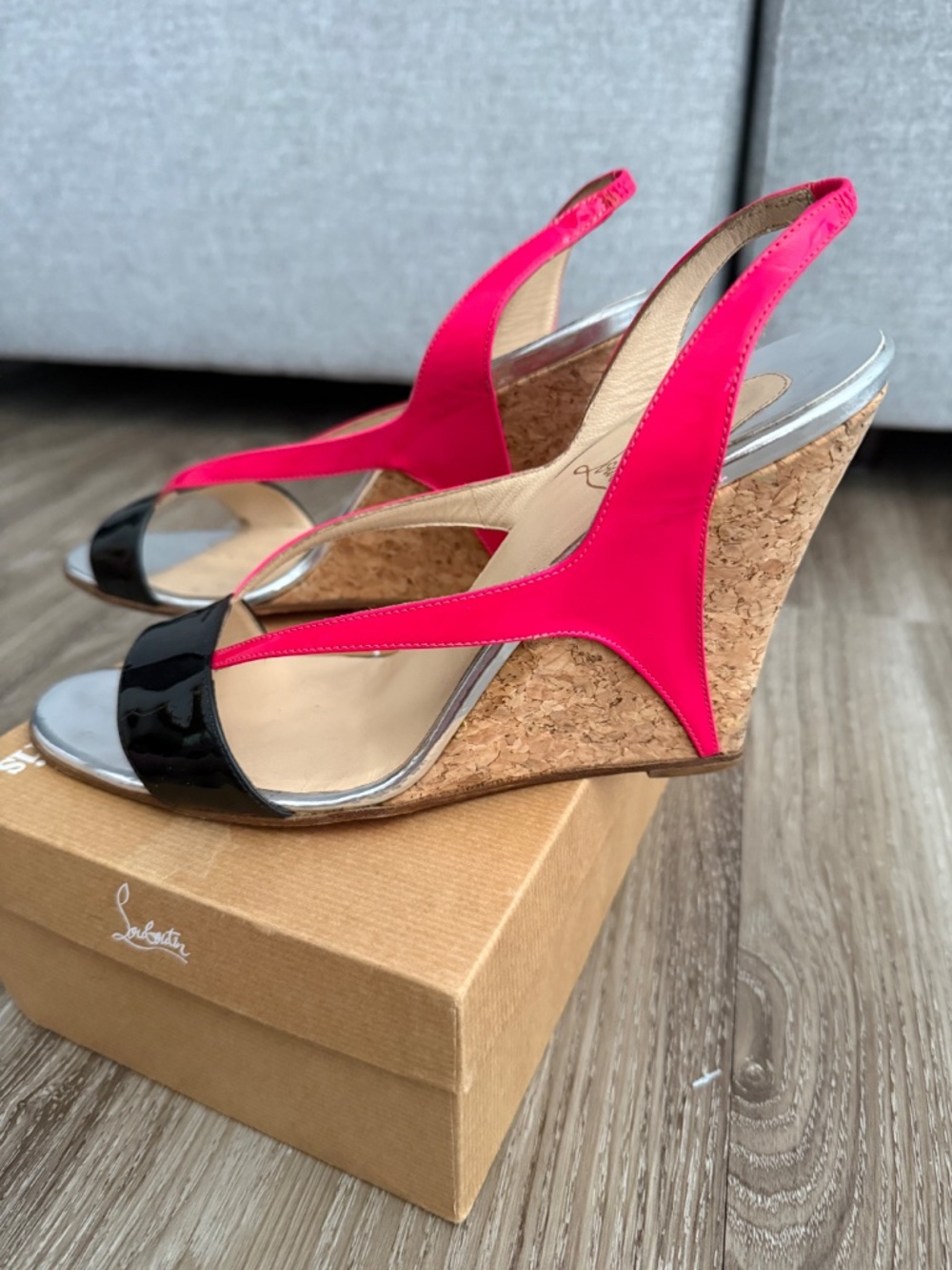 Christian louboutin cork wedges - Picture 2 of 4